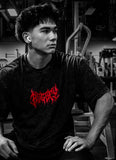 RECTIFY RED ACID WASHED T-SHIRT